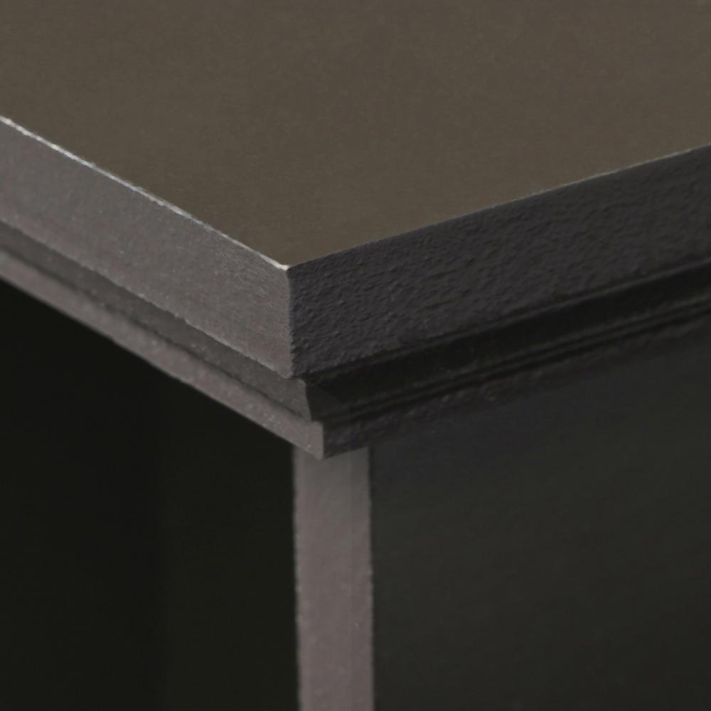 Collette 23 in. W Wall Cubby Shelf in Espresso - Super Arbor