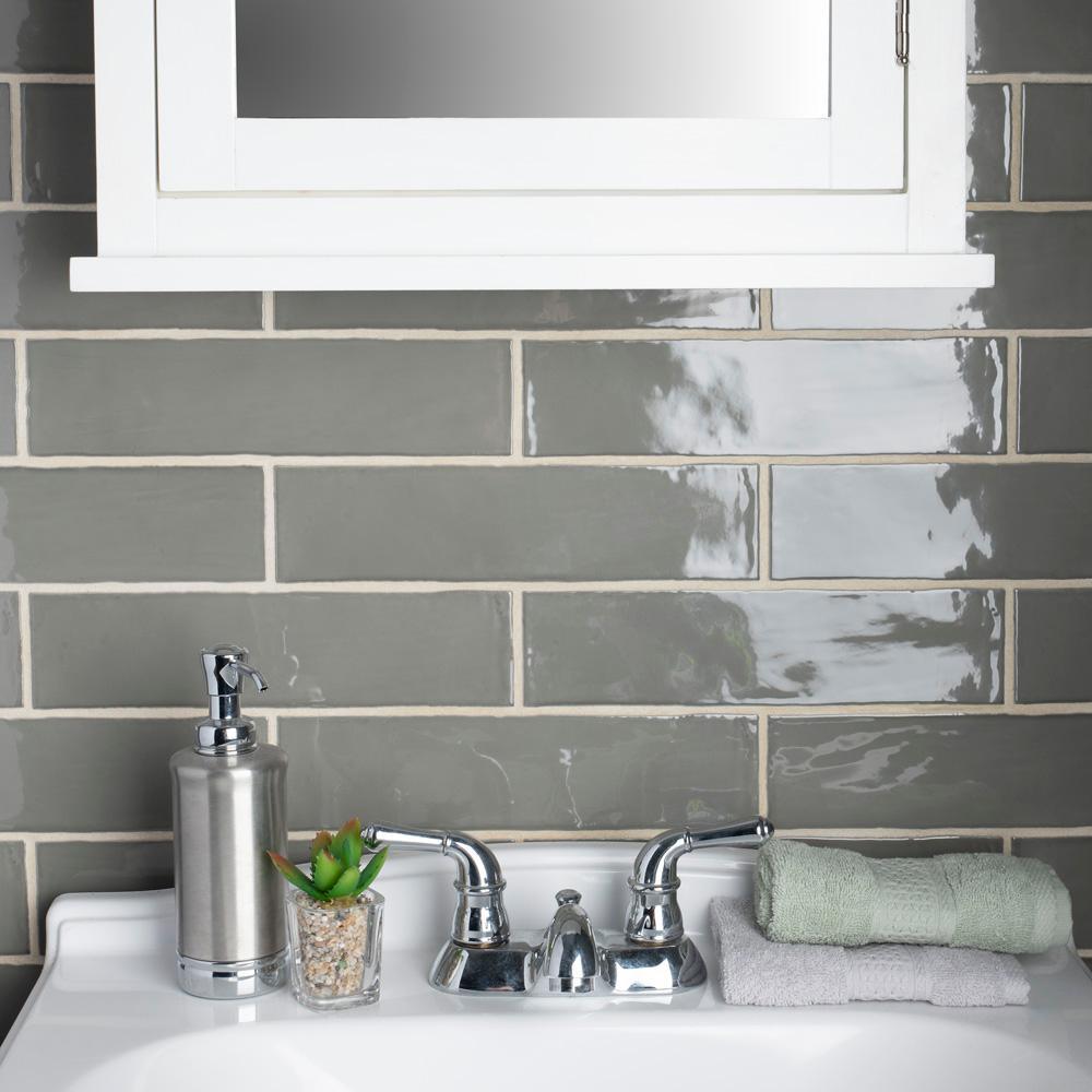 Chester Grey 3 in. x 12 in. Ceramic Subway Wall Tile (5.93 sq. ft. / Case)