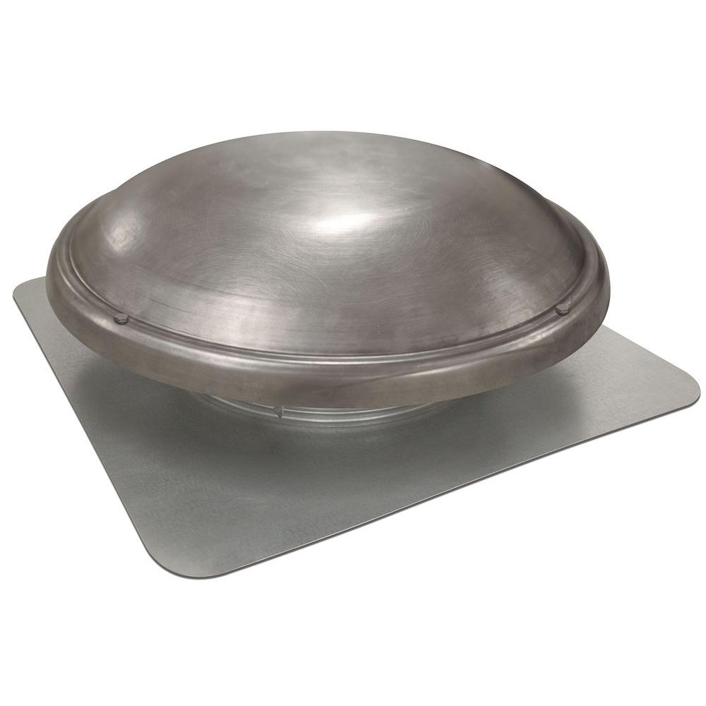 144 sq. in. NFA Galvanized Steel Static Dome Roof Vent in Weatherwood - Super Arbor