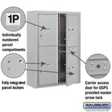 3800 Horizontal Series 4-Parcel Locker Surface Mount Mailbox - Super Arbor