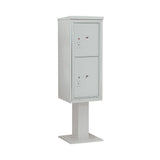 3400 Series Black Mount 4C Pedestal Mailbox with 20 MB1 Doors/2 PL - Super Arbor