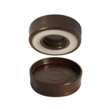 1-3/4 in. Chocolate Brown Furniture Caster Cups/Floor Protector Coasters Round for Furniture Legs (Set of 4 Grippers) - Super Arbor