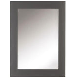 22 in. W x 30 in. H Framed Rectangular  Bathroom Vanity Mirror in Pebble Grey