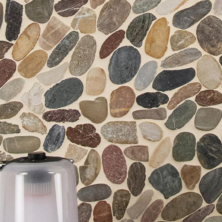 MSI Mix River Rock 12 in. x 12 in. x 10 mm Textured Marble Mesh-Mounted Mosaic Tile (10 sq. ft. / case)