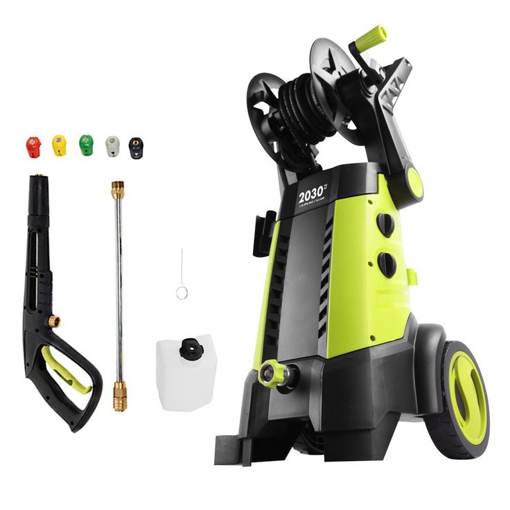 Sun Joe 2030 Max PSI 1.76 GPM 14.5 Amp Electric Pressure Washer with Hose Reel