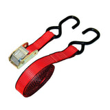 Ready Pack 1 in. x 15 ft. Red Cam Buckle 1500 lbs./S-Hook (12 per Box) - Super Arbor