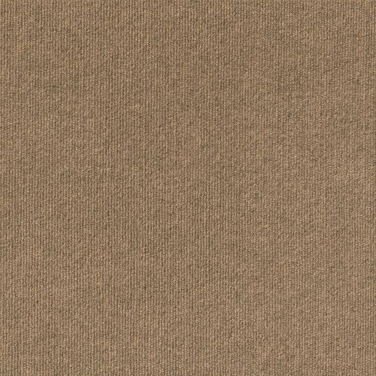 Foss Peel and Stick Design Smart Mocha Rib 18 in. x 18 in. Residential Carpet Tile (10 Tiles/Case)