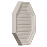 22 in. x 22 in. Octagon Primed Polyurethane Paintable Gable Louver Vent - Super Arbor