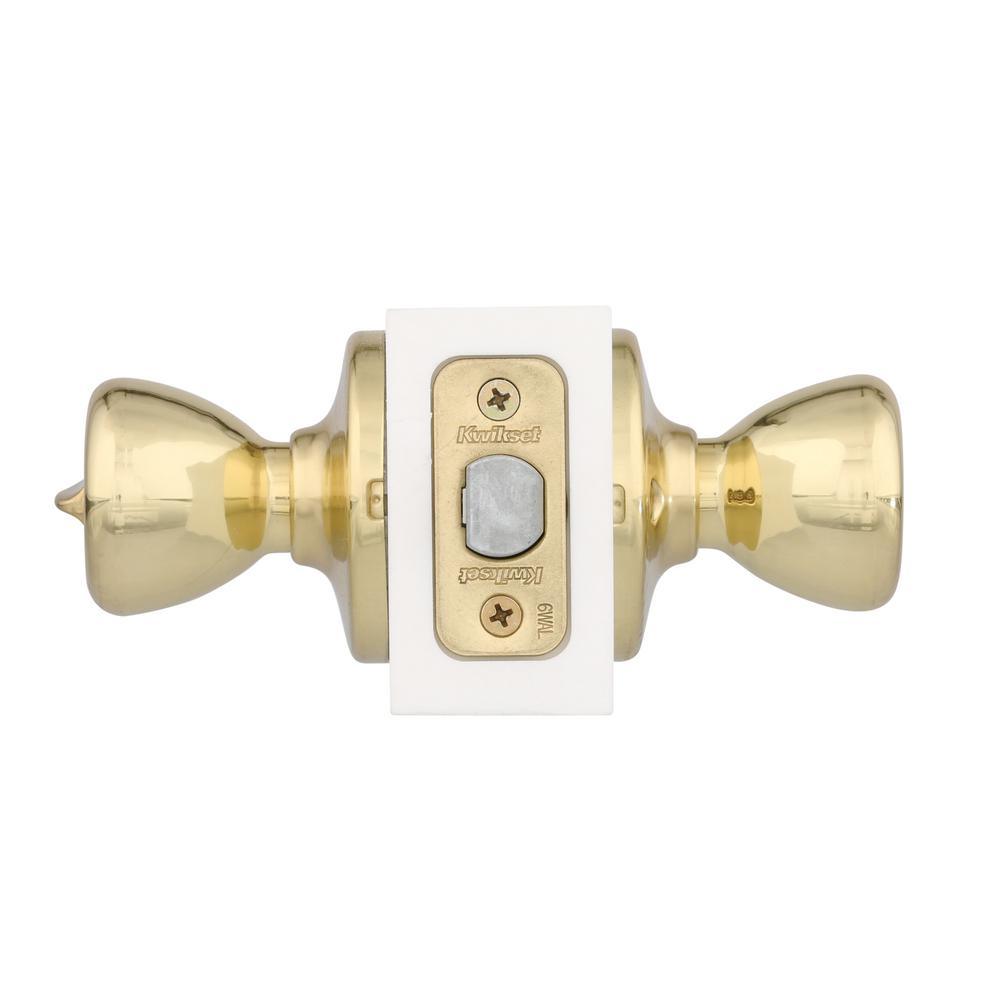 Tylo Polished Brass Bed/Bath Door Knob Featuring Microban Antimicrobial Technology - Super Arbor