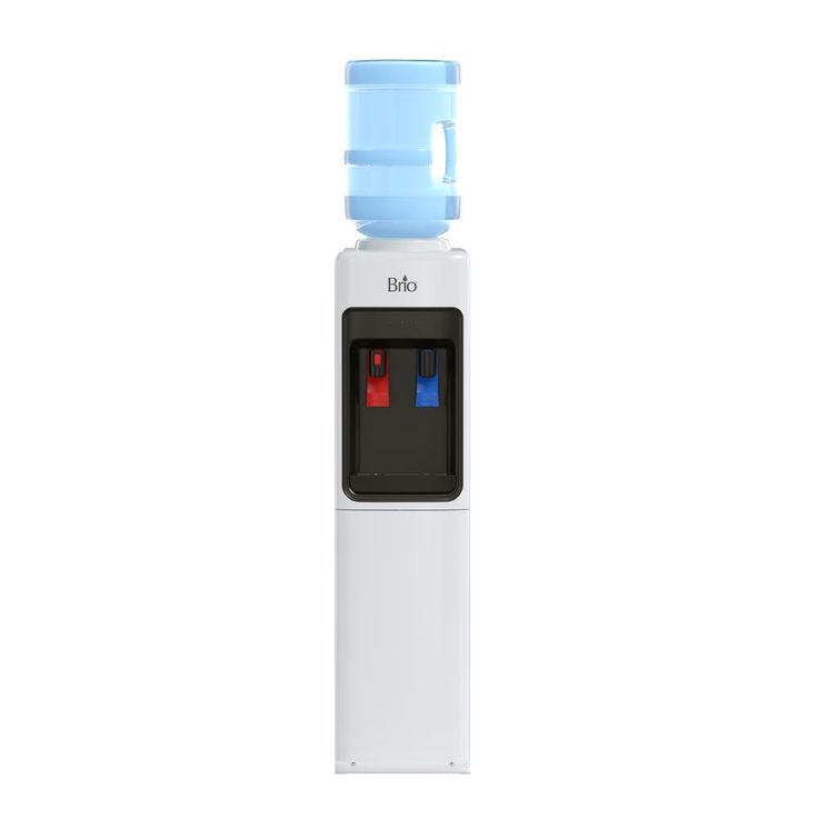 300 Series Slimline Top Loading Water Cooler Water Dispenser - Hot and Cold Water - White