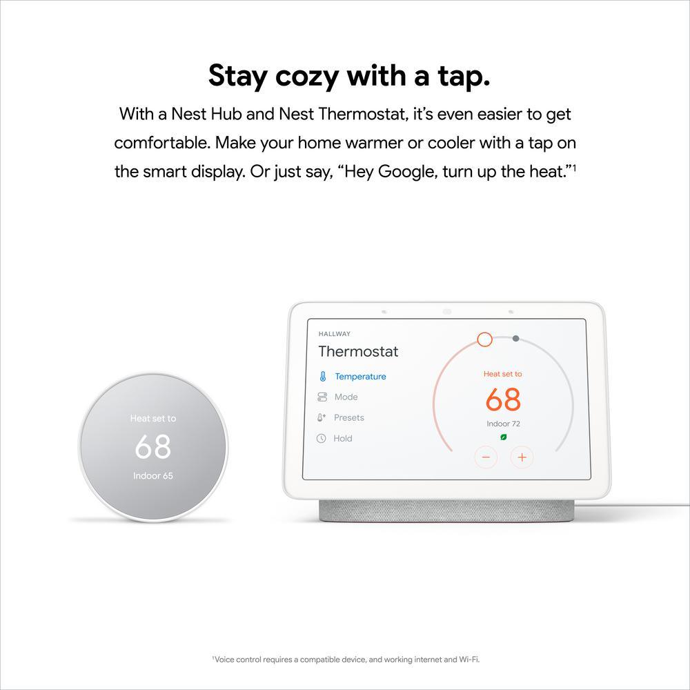 Nest Thermostat - Smart Programmable Wi-Fi Thermostat - Snow - Super Arbor