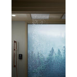 Real Rain 1-Spray 19 in. Single Ceiling Mount Waterfall Fixed Shower Head in White - Super Arbor