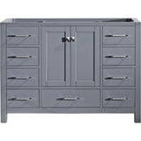 Caroline Avenue 60 in. W Bath Vanity Cabinet Only in Cashmere Gray - Super Arbor