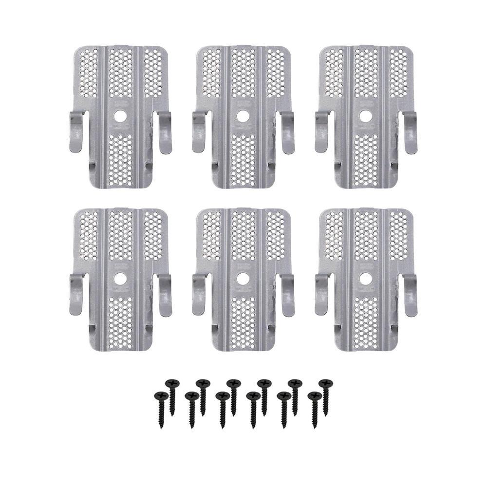 3 in. x 2 in. Steel Drywall Repair Clip (6-Pack) - Super Arbor