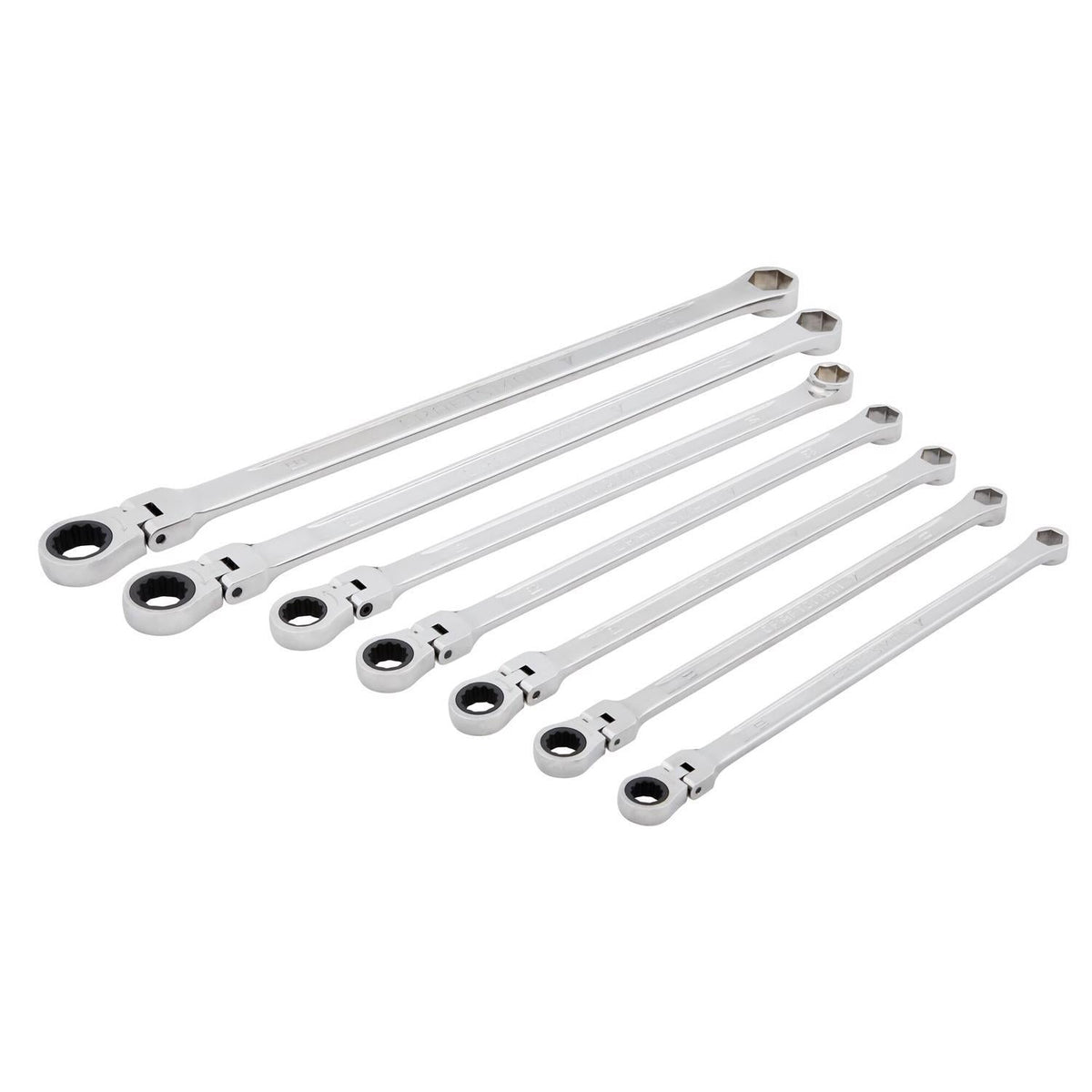 Craftsman V-Series SAE Extra Long Flex Head Box Wrench Set, 7 pc