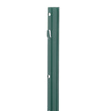 Everbilt 1-1/4 in. x 3/4 in. x 3 ft. 14-Gauge Green Steel U-Fence Post with Anchor Plate