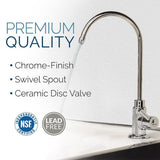 Permeate Pump Under-Sink Reverse Osmosis Water Filtration System with 50 GPD RO Membrane - for Low Water Pressure