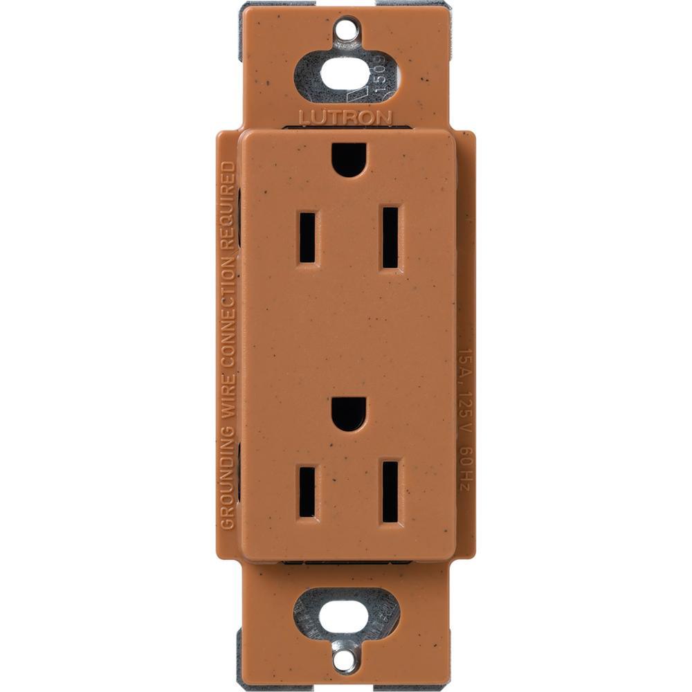 Claro 15 Amp Duplex Outlet, White - Super Arbor