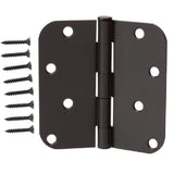 4 in. Satin Nickel 5/8 in. Radius Door Hinge