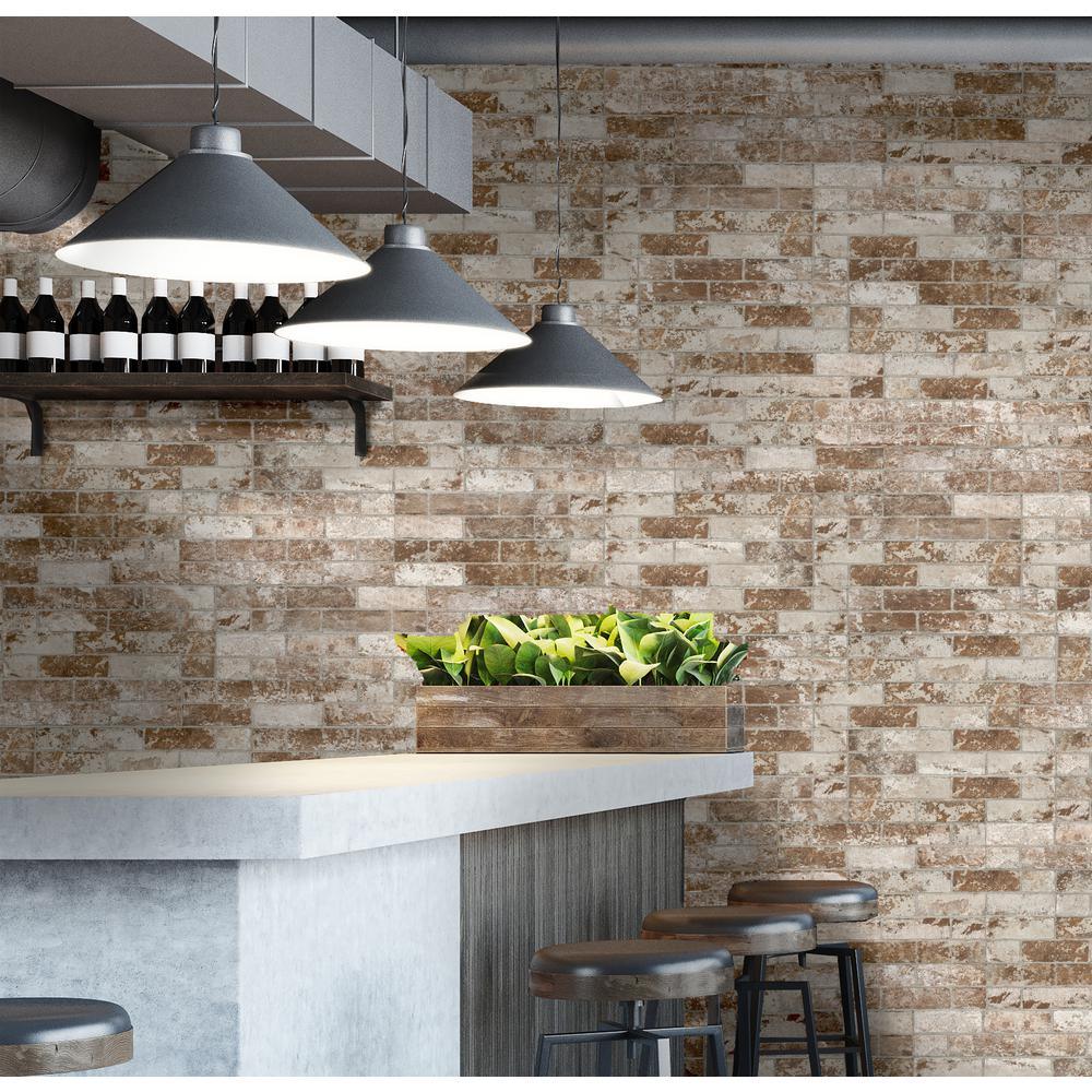 White Washed Brick 6 in. x 24 in. Textured Porcelain Floor and Wall Tile (14 sq. ft./Case) - Super Arbor