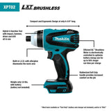 18-Volt LXT Lithium-Ion Brushless Cordless Hybrid 4-Function Impact Hammer Driver Drill (Tool Only)