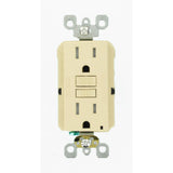 15 Amp 125-Volt Duplex SmarTest Self-Test SmartlockPro Tamper Resistant GFCI Outlet, Black - Super Arbor