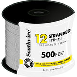 500 ft. 12 White Stranded CU THHN Wire - Super Arbor