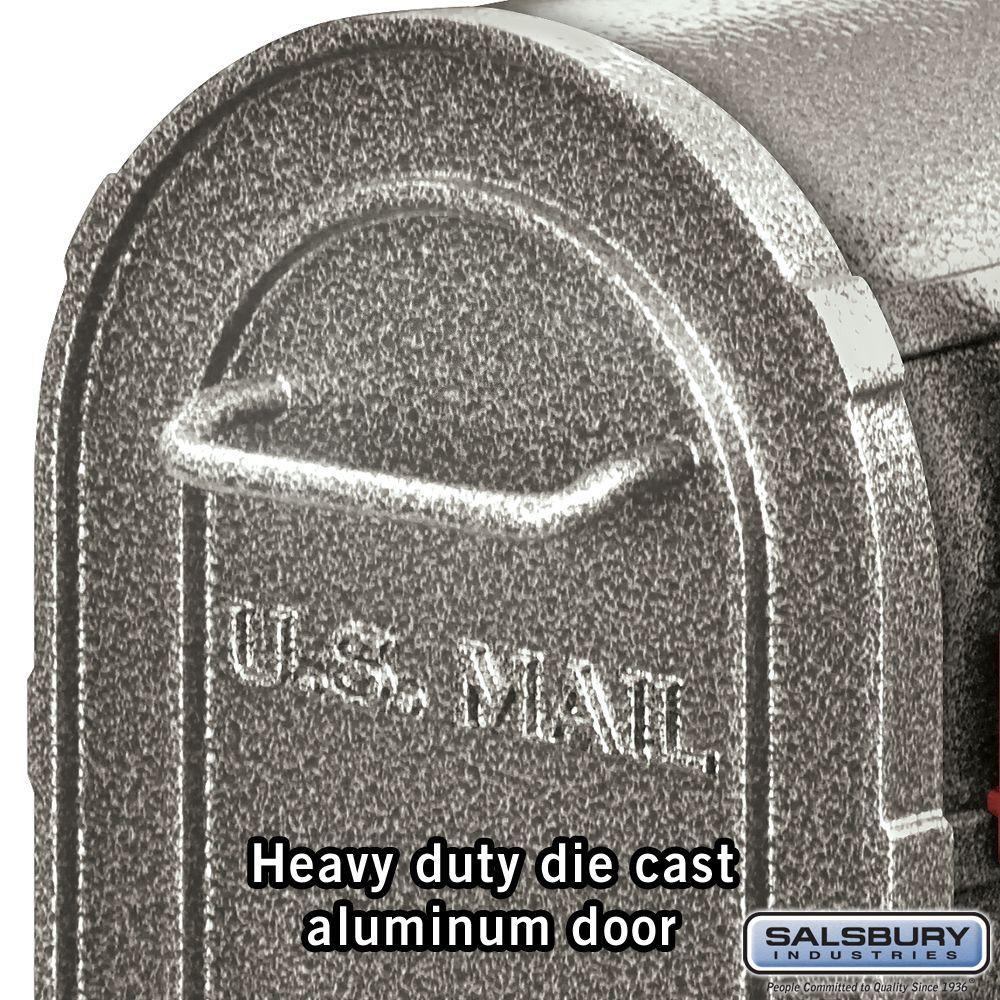 4800 Series Post-Mount Deluxe Rural Mailbox - Super Arbor