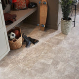 Style Selections (Sample) Sample Wexford Slate Waterproof Stone Look Glue Down Sheet Vinyl