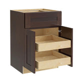 Home Decorators Collection Newport 30 in. W x 24 in. D x 34.5 in. H Assembled Plywood Base Kitchen Cabinet in Manganite with 2ROT Soft Close