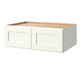allen + roth Aveley 36-in W x 12.125-in H x 24-in D Linen Maple Door Wall Semi-Custom Cabinet