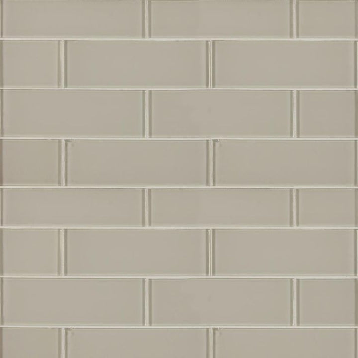 MSI Snowcap 3 in. x 6 in. x 8mm Glass White Subway Tile ( 5 sq. ft./Case )