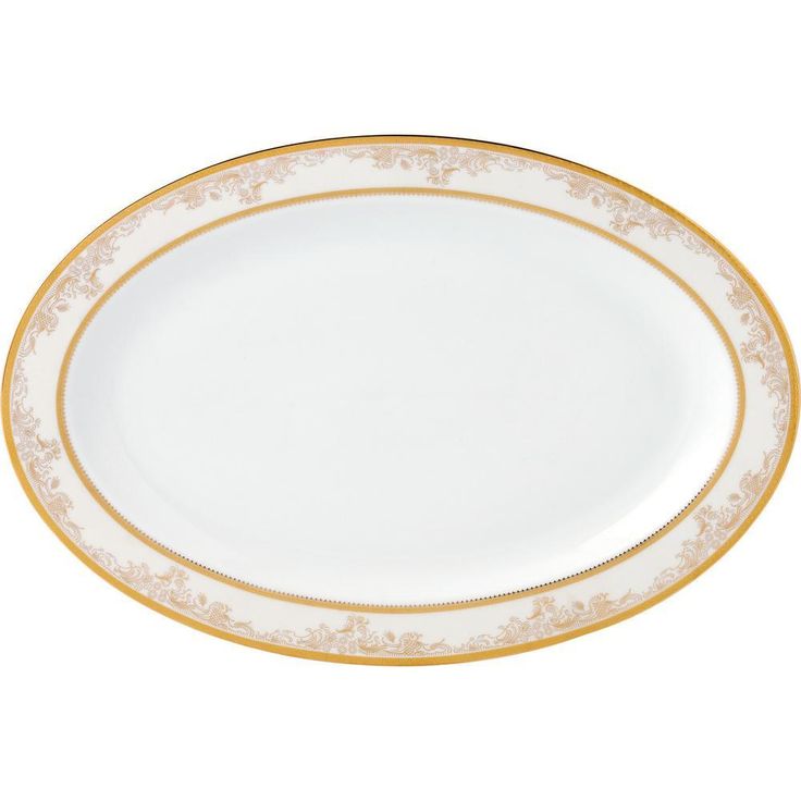 57-Piece Patterned Gold Accent Bone China Dinnerware Set (Service for 8)