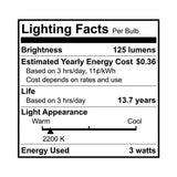 Euri Lighting 60 Watt Equivalent Soft White (3000K) B10 ENERGY STAR and Dimmable LED Light Bulbs in Clear (4-Pack)
