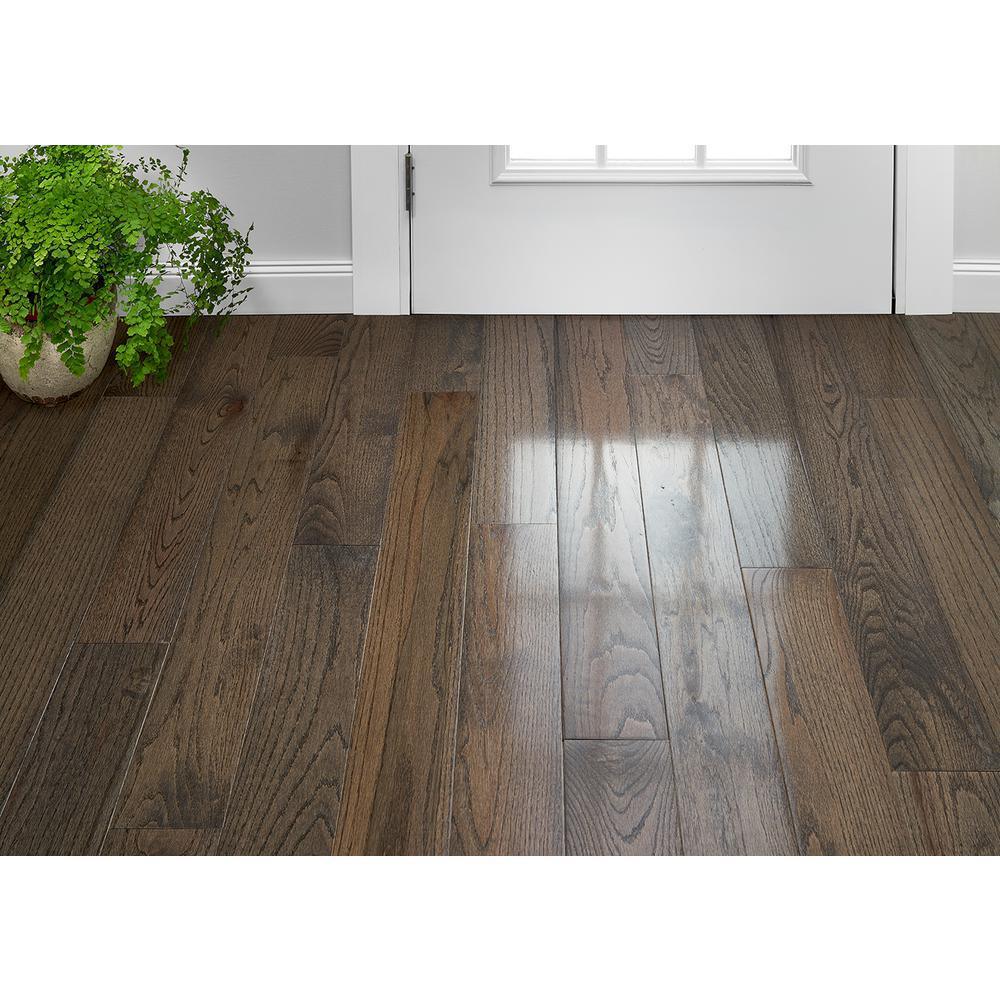 Bruce Plano Low Gloss Gray 3/4 in. Thick x 4 in. Wide x Varying Length Solid Hardwood Flooring (18.5 sq. ft./case) - Super Arbor