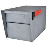Mail Manager Locking Post-Mount Mailbox with High Security Reinforced Patented Locking System, Black - Super Arbor