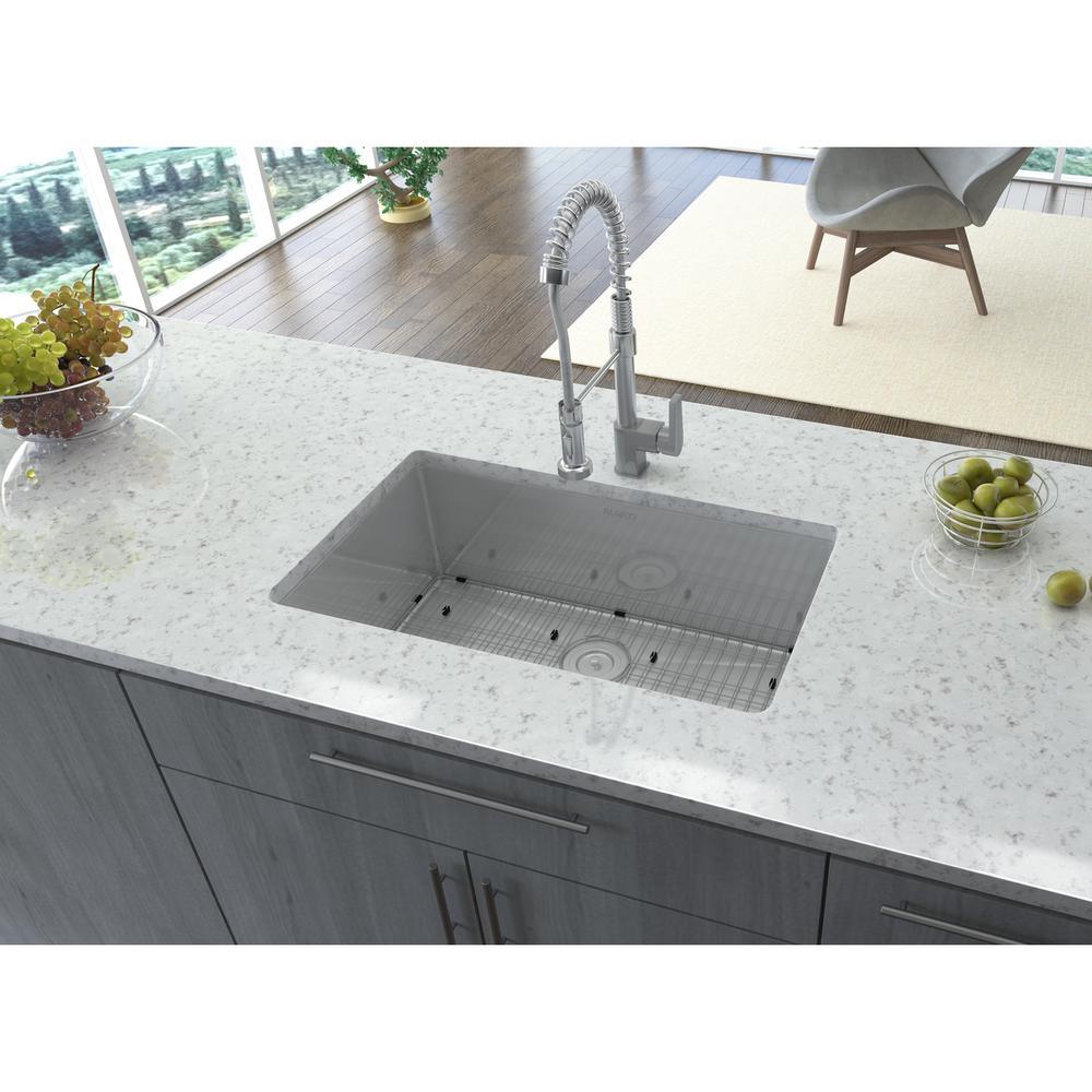Undermount Stainless Steel 32 in. Single Bowl Kitchen Sink 16-Gauge - Super Arbor