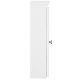 Shaker 48 in. W x 27 in. H x 6-1/2 in. D Framed Tri-View Surface-Mount Bathroom Medicine Cabinet in Satin White - Super Arbor
