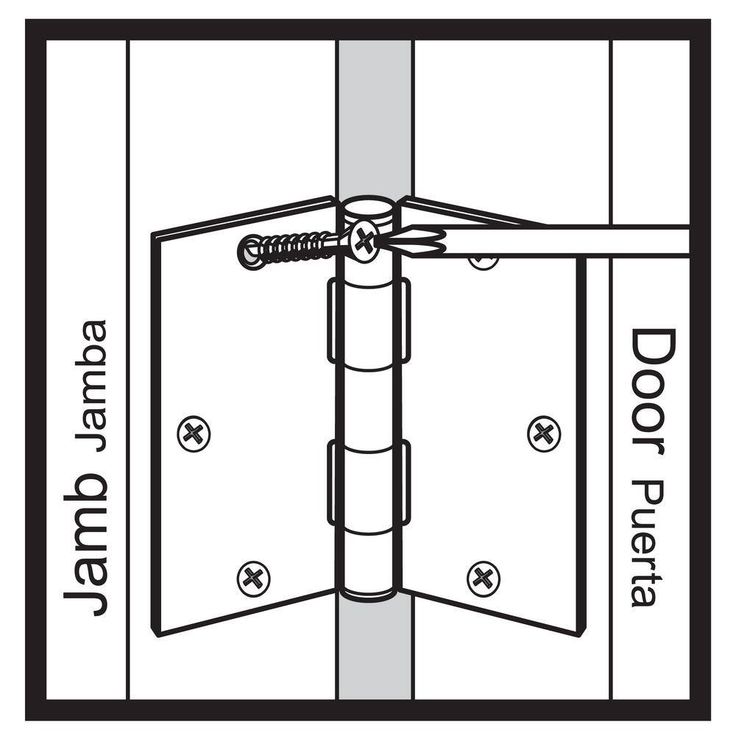 4 in. Satin Chrome Commercial Grade Door Hinge