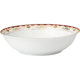 57-Piece Patterned Red Bone China Dinnerware Set (Service for 8)