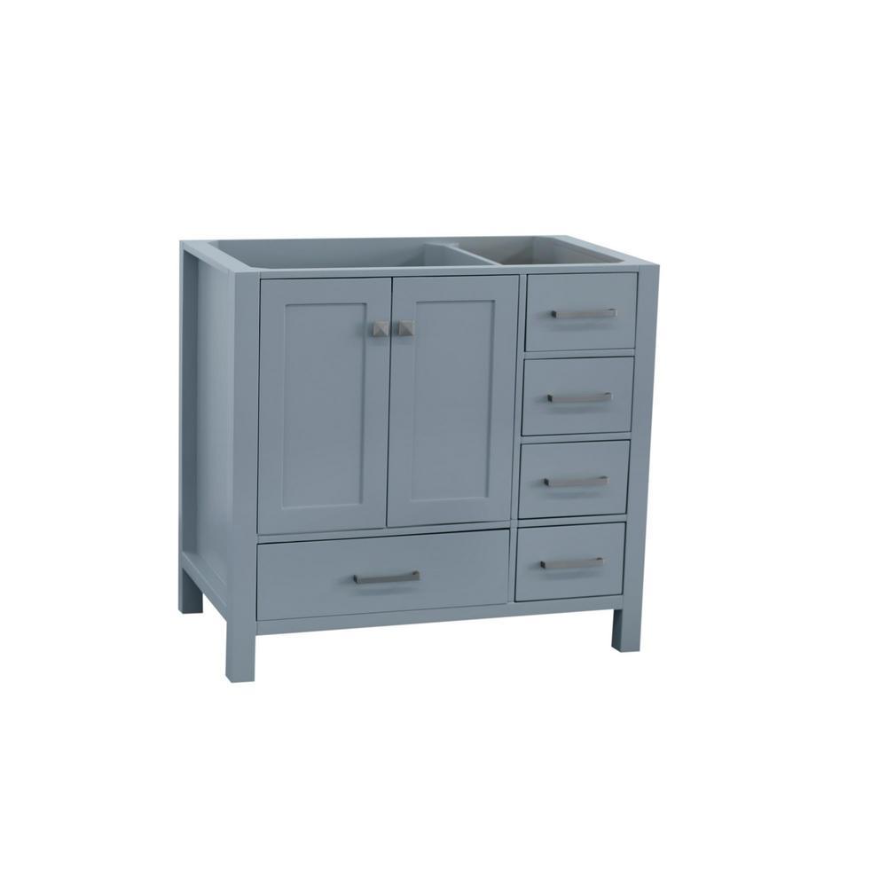 Cambridge 42 in. W Vanity Cabinet Only in White - Super Arbor