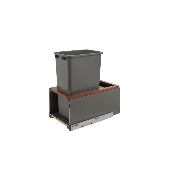 Rev-A-Shelf 50-Quart Plastic Soft Close Pull Out Trash Can