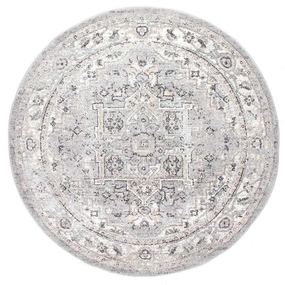 Essa Vintage Light Gray 9 ft. x 12 ft. Area Rug - Super Arbor