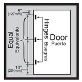 3-1/2 in. x 5/8 in. Radius Oil-Rubbed Bronze Smooth Action Door Hinge