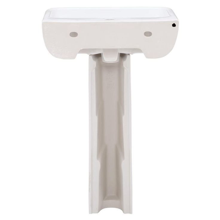 Barclay Products Series 600 20 in. Pedestal Combo Bathroom Sink with 1 Faucet Hole in White