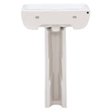 Barclay Products Series 600 20 in. Pedestal Combo Bathroom Sink with 1 Faucet Hole in White