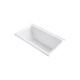 Tea-for-Two 5.5 ft. Left-Hand Drain with Integral Flange Cast Iron Bathtub in White - Super Arbor