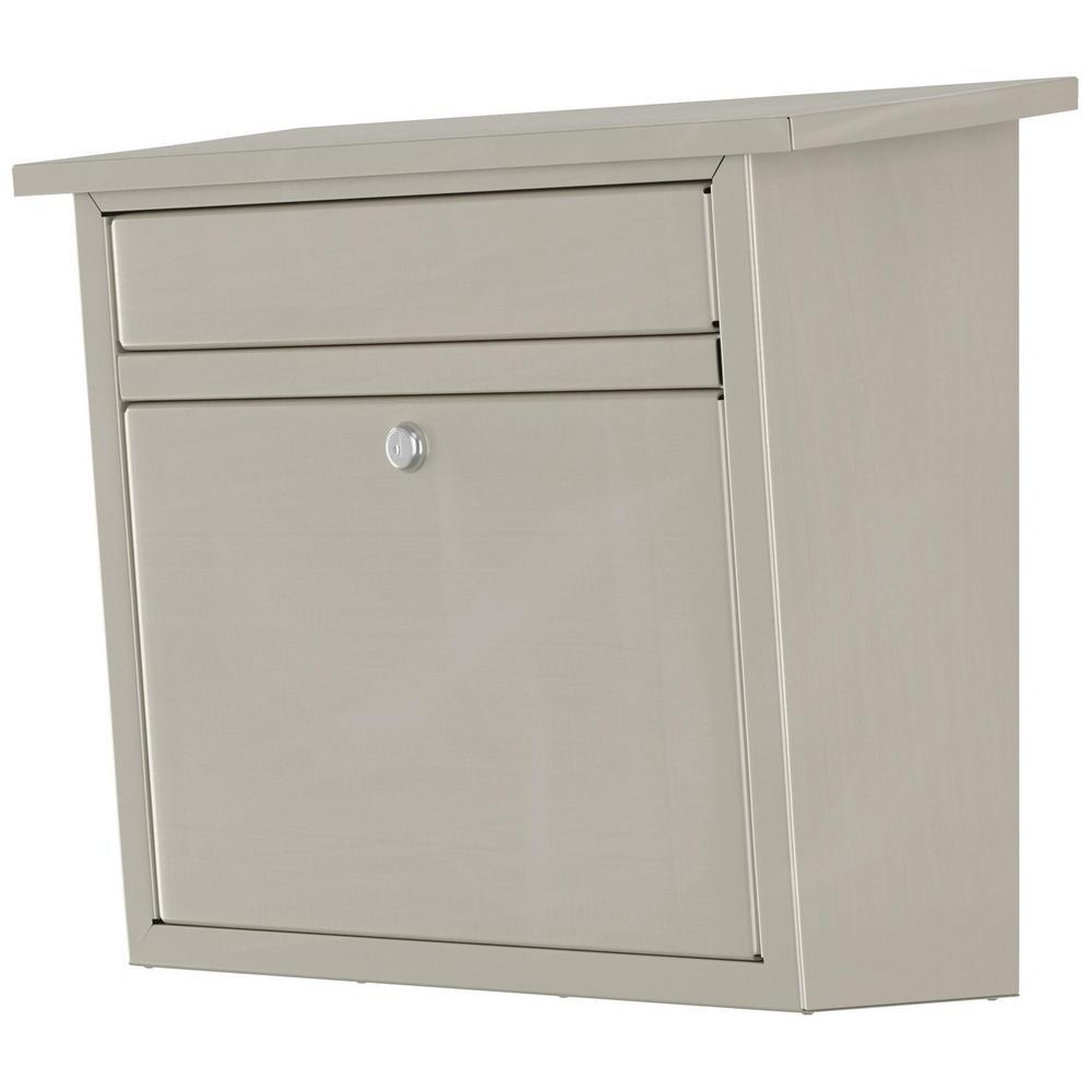 Maya Locking Stainless Steel Wall Mount Mailbox - Super Arbor