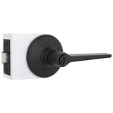 Freedom Matte Black Bed and Bath Door Lever (4-Pack)