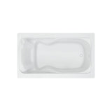 Cadet 6 ft. x 42 in. Reversible Drain Soaking Bathtub in White - Super Arbor